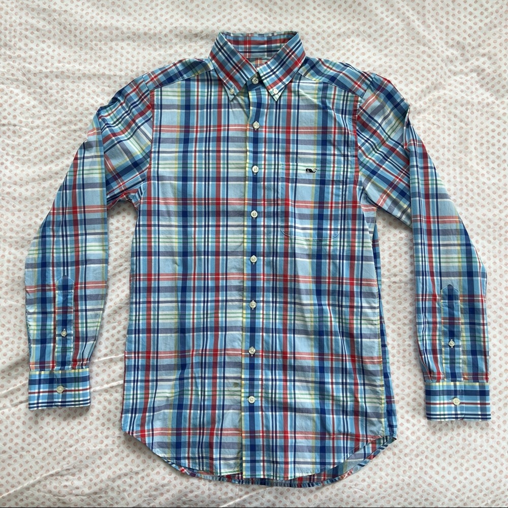 Vineyard Vines Mens Slim Fit Tucker Shirt Adult XS
